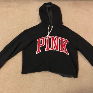 super soft PINK cropped sweatshirt